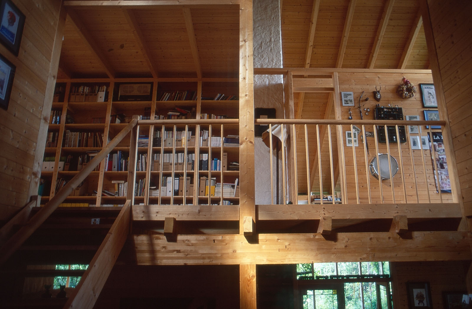 Holzskeletthaus - offener Treppenbereich