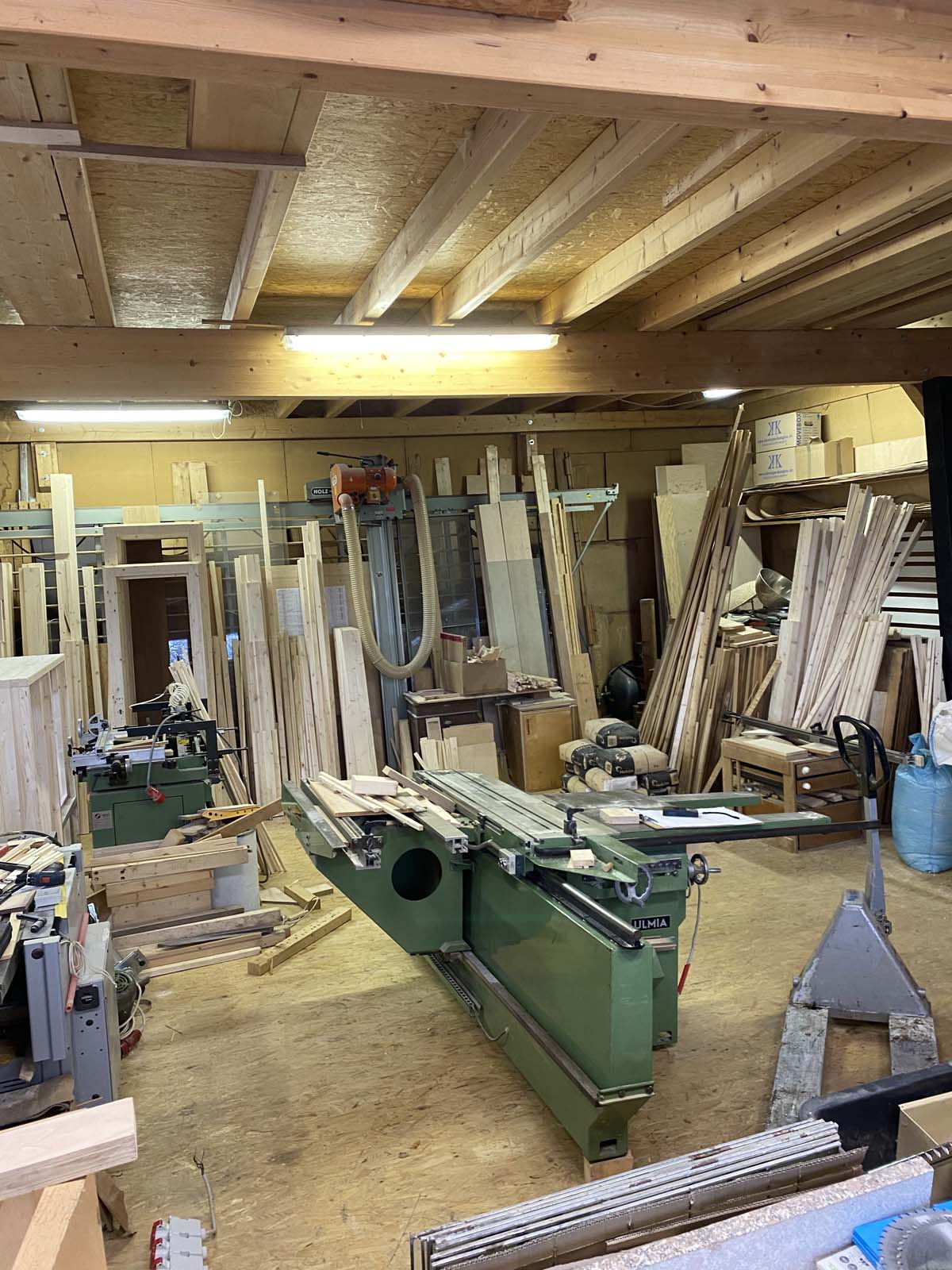 Umbauarbeiten in der Werkstatt