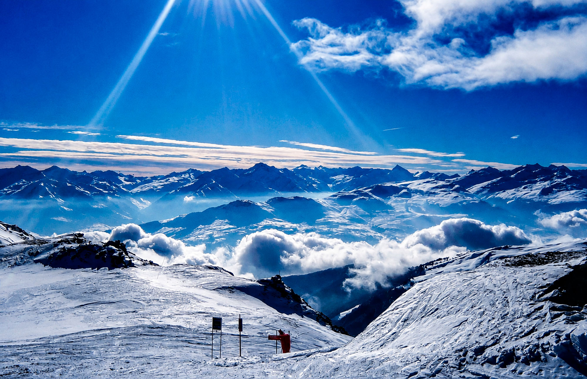 Crans-Montana in der Schweiz auf über 3000m Crans-Montana in der Schweiz auf über 3000m