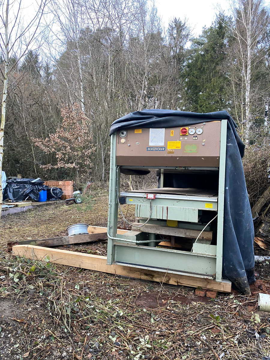 Umzug Furnierpresse Umzug Furnierpresse