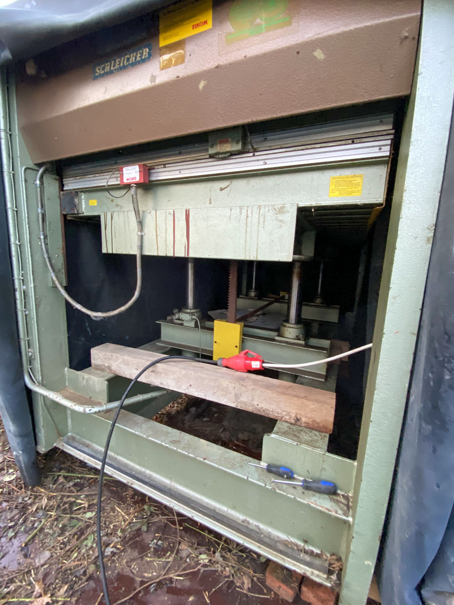 Umzug Furnierpresse Umzug Furnierpresse